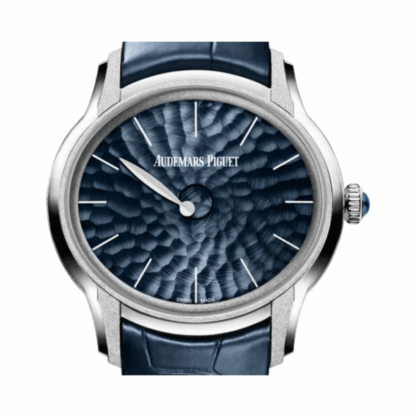 Audemars Piguet Millenary 77266BC.GG.A326CR.01 Frosted Gold Philosophique 39.5mm Blue Dial Womens Watch - Image 3