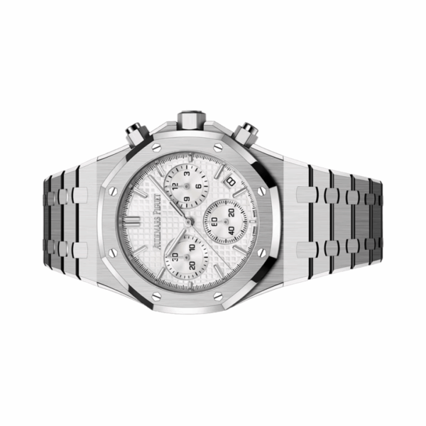 Audemars Piguet Royal Oak 26240ST.OO.1320ST.07 Chronograph 41mm White Dial Men’s Watch - Image 2