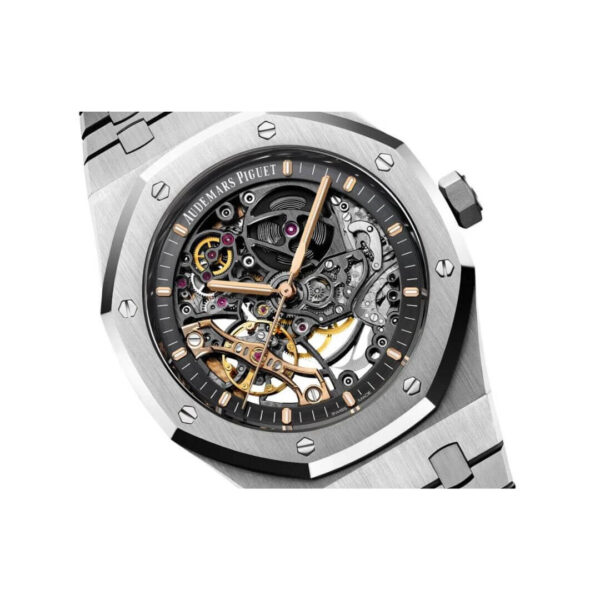 Audemars Piguet Royal Oak 15407St.OO.1220St.01 Double Balance Wheel Skeleton Dial - Image 4