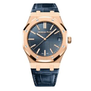 Audemars Piguet Royal Oak 15510OR.OO.D315CR.02 Rose Gold Blue Dial 41mm Men’s Watch
