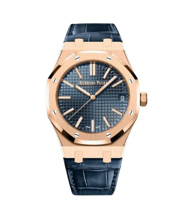 Audemars Piguet Royal Oak 15510OR.OO.D315CR.02 Rose Gold Blue Dial 41mm Men’s Watch