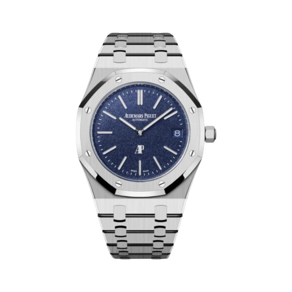 Audemars Piguet Royal Oak 16202BC.OO.1240BC.02 ‘Jumbo’ Extra-Thin White Gold 39mm Grainy Blue Dial Unisex Watch