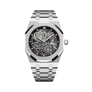Audemars Piguet Royal Oak 16204BC.OO.1240BC.01 ‘Jumbo’ Extra Thin Openworked White Gold 39mm Skeleton Dial Men’s Watch