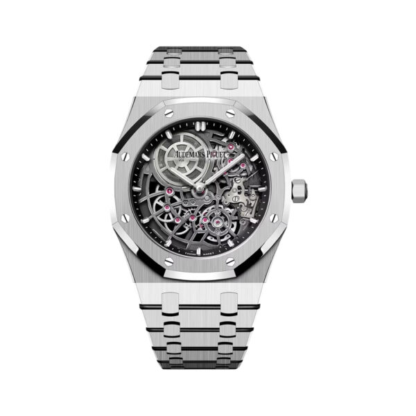Audemars Piguet Royal Oak 16204BC.OO.1240BC.01 ‘Jumbo’ Extra Thin Openworked White Gold 39mm Skeleton Dial Men’s Watch