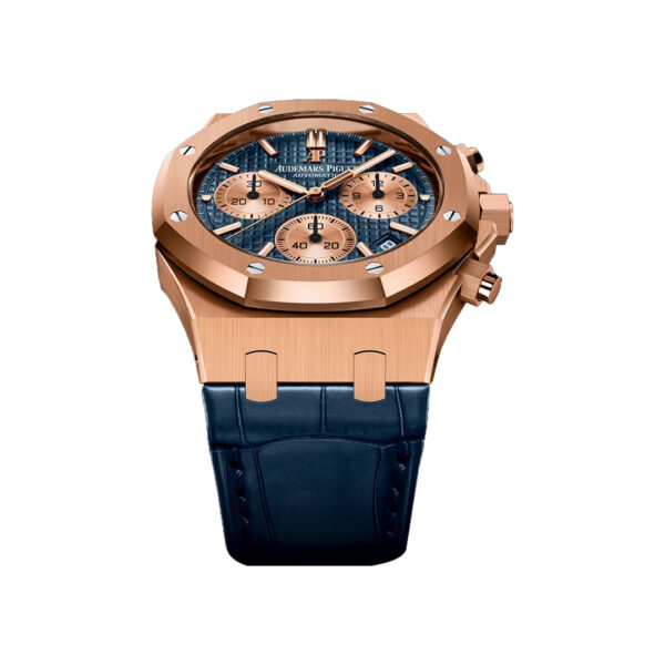 Audemars Piguet Royal Oak 26239OR.OO.D315CR.01 Selfwinding Chronograph Rose Gold 41mm Blue Dial - Image 2