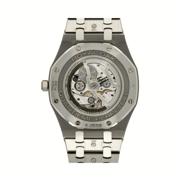 Audemars Piguet Royal Oak 26586IP.OO.1240IP.01 Perpetual Calendar Ultra-Thin Titanium Blue Dial - Image 2