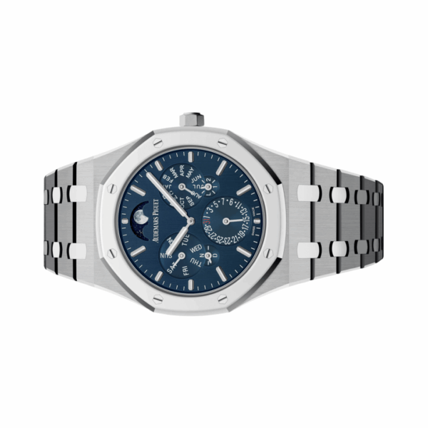 Audemars Piguet Royal Oak 26586IP.OO.1240IP.01 Perpetual Calendar Ultra-Thin Titanium Blue Dial - Image 3