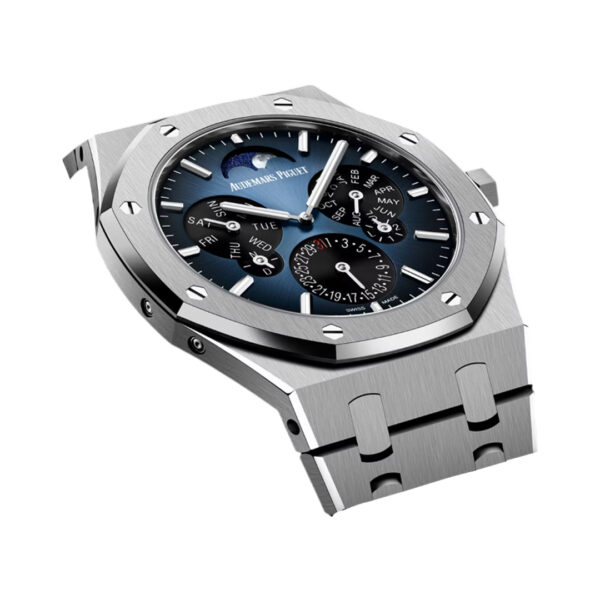 Audemars Piguet Royal Oak 26586TI.OO.1240TI.01 Perpetual Calendar Ultra-Thin Ltd. Edition Blue Dial 41mm Men’s Watch - Image 2