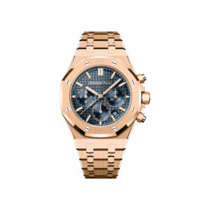 Audemars Piguet Royal Oak 26715OR.OO.1356OR.01 Chronograph 38mm Rose Gold Blue Dial