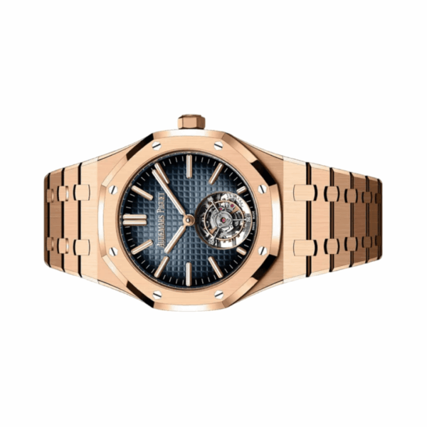 Audemars Piguet Royal Oak 26730OR.OO.1320OR.02 Selfwinding Flying Tourbillon 41mm Blue Dial Mens Watch - Image 3