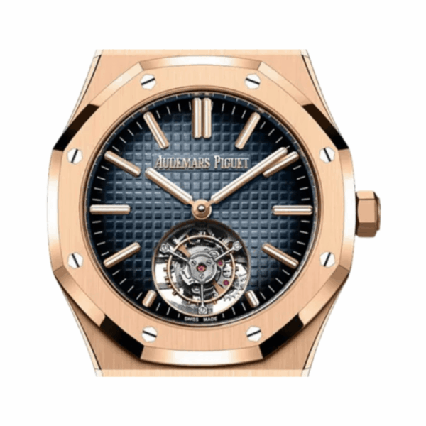 Audemars Piguet Royal Oak 26730OR.OO.1320OR.02 Selfwinding Flying Tourbillon 41mm Blue Dial Mens Watch - Image 2