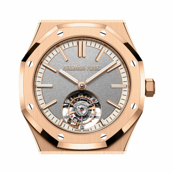 Audemars Piguet Royal Oak 26730OR.OO.1320OR.05 Flying Tourbillon Pink Rose Gold 41mm Gray Dial Mens Watch - Image 2