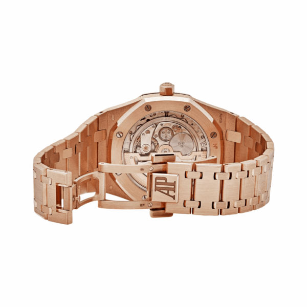 Audemars Piguet Royal Oak Jumbo Extra-Thin 15202OR.OO.1240OR.01 18K Rose Gold 39mm Blue Dial Men’s Watch - Image 2