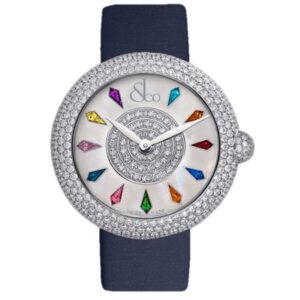 Jacob & Co Grand Complication Bq030.10.Rh.Kr.A Masterpieces Brilliant Steel Brilliant Half Pave 44Mm Stainless Steel Unisex Watch
