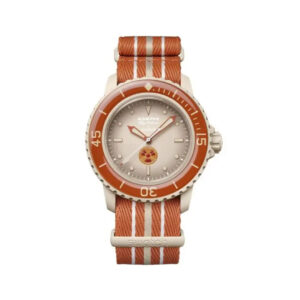 Blancpain X Swatch Scuba Fifty Fathoms Arctic Ocean SO35N100 Beige 42.3mm Unisex Watch