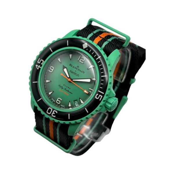 Blancpain x Swatch Indian Ocean SO35I100 Scuba Fifty Fathoms Collection - Image 9