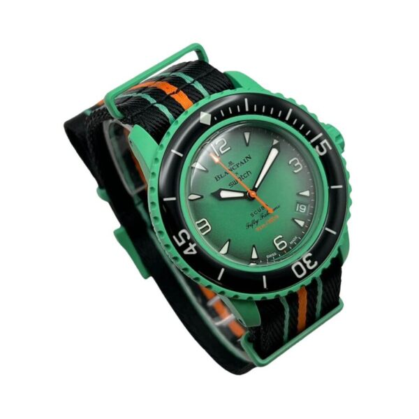 Blancpain x Swatch Indian Ocean SO35I100 Scuba Fifty Fathoms Collection - Image 8