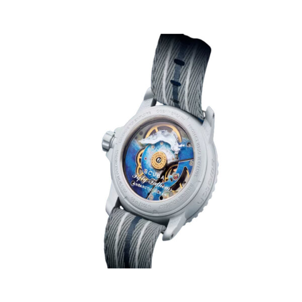 Blancpain X Swatch Scuba Fifty Fathoms Antarctic Ocean SO35S100 Grey 42.5mm Unisex Watch - Image 2