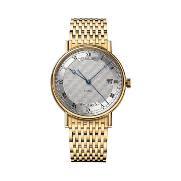 Breguet Classique 5177BA/15/AV0 Silver Roman Dial 38MM 18K Yellow Gold Unisex Watch