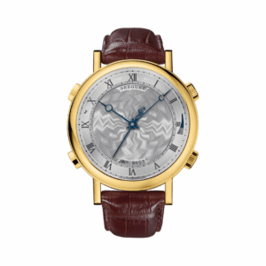 Breguet Classique La Musicale 7800BA/11/9YV Yellow Gold Alligator Leather Strap Silver Dial