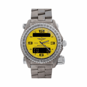 Breitling Emergency E7632110/I500/138E Titanium Quartz Yellow Dial