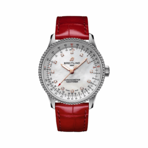 Breitling Navitimer A17395211A1P5 Red Alligator Leather MOP Dial