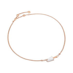 Bvlgari Bvlgari Gelati 356132 CL858512 18K RG MOP & Pave Diamonds Necklace
