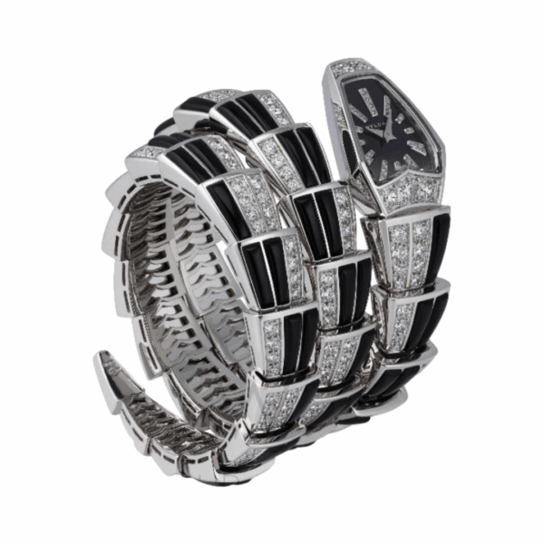 Bvlgari Serpenti 102112 SPW26BGD1GD1O.2T White Gold Black Dial - Image 2
