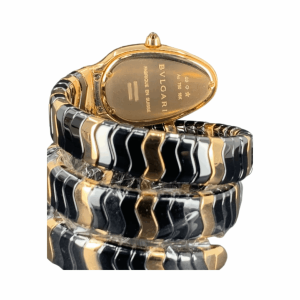 Bvlgari Serpenti 102128 Diamonds With 18K Rose Gold Black Dial - Image 3
