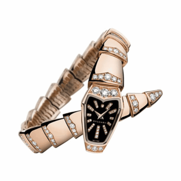 Bvlgari Serpenti 102344 18k Rose Gold Black Dial - Image 4