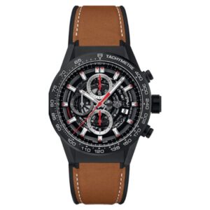 Tag Heuer Carrera Calibre Heuer 01 Chronograph Black Dial Men’S Watch Ref. Car2090.Ft6124