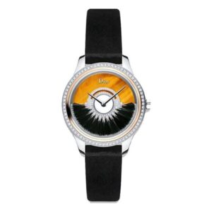 Dior Grand Bal Plume Cd153B2Sa001 Tiger Eye Diamond Set Bezel Stainless Steel