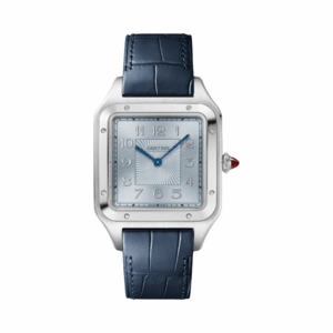 Cartier Santos Dumont CRWGSA0048 Platinum 46mm Blue Dial Mens Watch