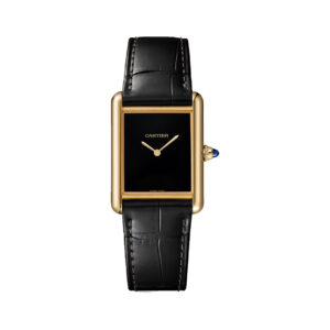 Cartier Tank Louis WGTA0091 Large Model Yellow Gold 25.5mm Black Dial Ladies Watch