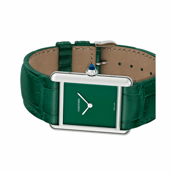 Cartier Tank WSTA0056 Quartz Must Large Steel Green Dial - Image 4
