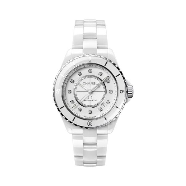 Chanel J12 H5705 Automatic White Ceramic Diamond Dial 38mm