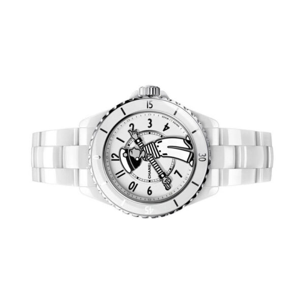 Chanel Mademoiselle J12 H7481 LA Pausa White Ceramic 38mm - Image 4