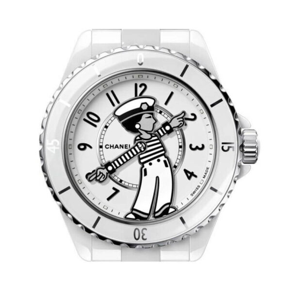 Chanel Mademoiselle J12 H7481 LA Pausa White Ceramic 38mm - Image 3