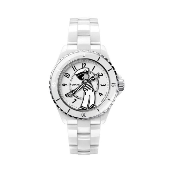 Chanel Mademoiselle J12 H7481 LA Pausa White Ceramic 38mm