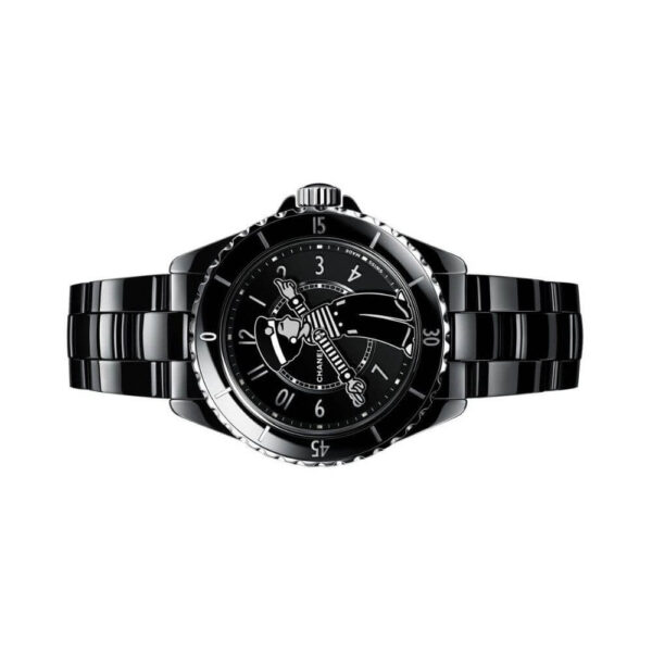 Chanel Mademoiselle J12 H7609 LA Pausa Black Ceramic 38mm - Image 4