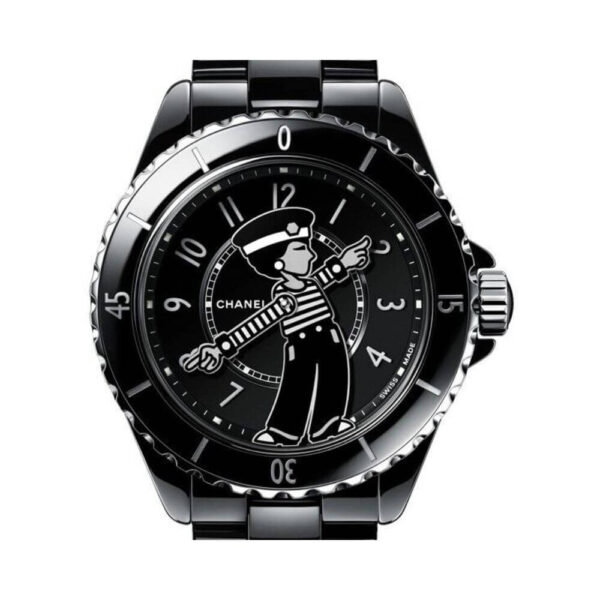 Chanel Mademoiselle J12 H7609 LA Pausa Black Ceramic 38mm - Image 3