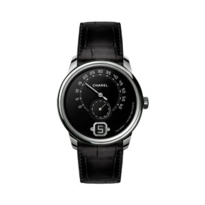 Chanel Messhe Du H6597 PT/Leather Black Dial A Rank Ginzo