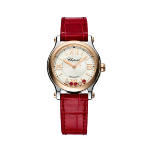 Chopard Happy Sport 278573-6026 Steel & Rose Gold 30mm Silver Dial Ladies Watch