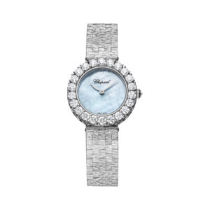 Chopard L’Heure Du Diamant Round 10A178-1314 White Gold Blue Dial 26mm Ladies Watch