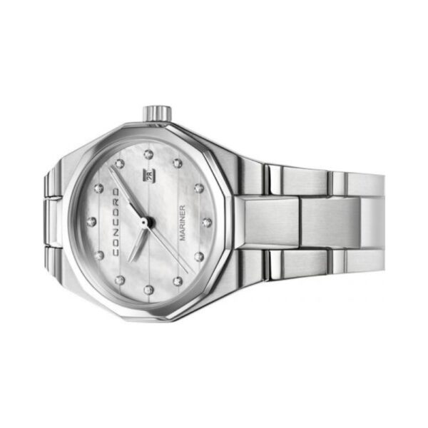 Concord Mariner 0320273 Quartz Steel White MOP Diamond Dial 41mm Ladies Watch - Image 2