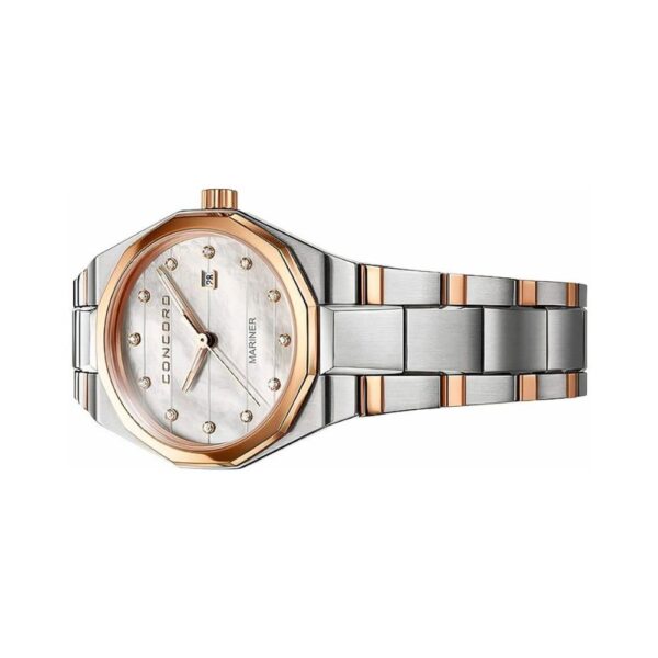 Concord Mariner 0320277 Quartz RG Steel MOP Diamond Dial 30mm Ladies Watch - Image 2