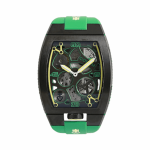 Corum Lab 01 Collection 07.0010. Z.410/04321 Titanium Black DLC Treatment 40mm Green Dial Men’s Watch