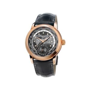 Frederique Constant Worldtimer 42Mm Stainless Steel 18K Rose Gold Plated Men’S Watch Fc-718Dgwm4H4