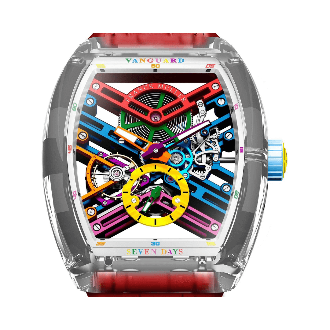 Franck Muller V45 S6 SQT DRM Vanguard Skeleton Sapphire - Image 3