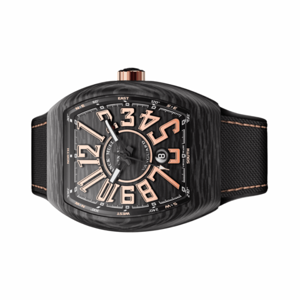 Franck Muller Vanguard Carbon V45 SC DT CARBON NR BN Automatic Gold Numerals 45mm Black Dial - Image 2